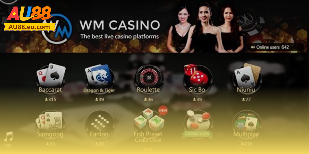 WM Casino Au88: Trải Nghiệm Sòng Bạc Chuẩn Quốc Tế